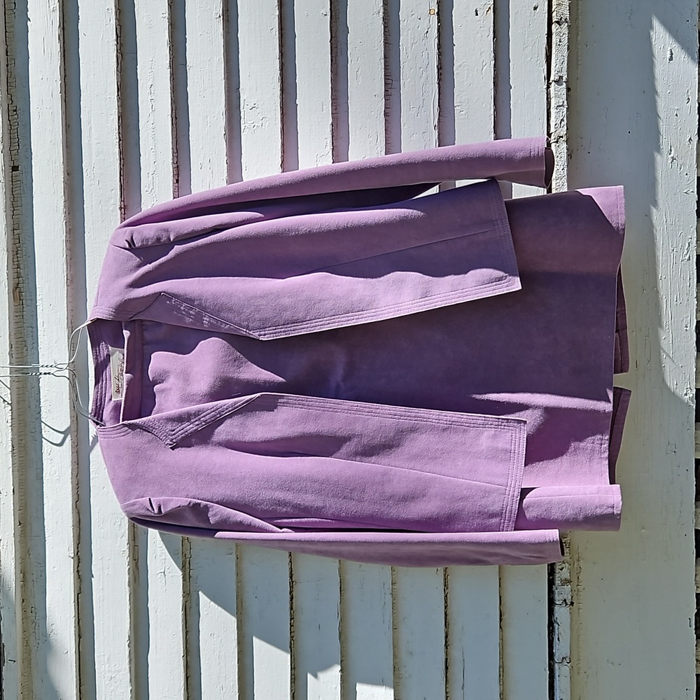 Vintage 1940s Adolph Schumann For Lilli Ann Suede Suit 2 pc Set - Picture 2 of 8